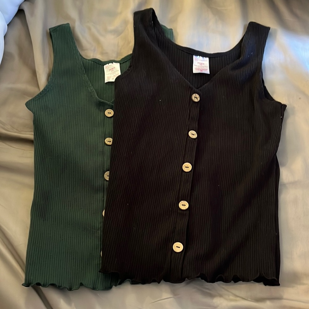 Black and Green NOBO Tank Top Buncle